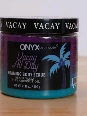 ONYX Bathhouse Vacay All Day Foaming Body Scrub Beach Coconut Exfoliate